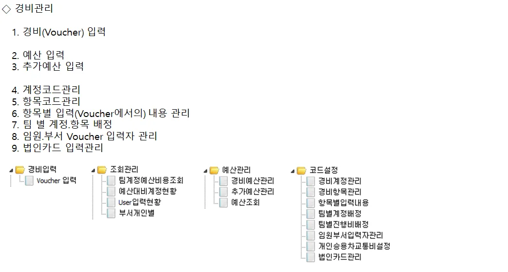 Adceser Main Manual — 경비(비용) 관련
